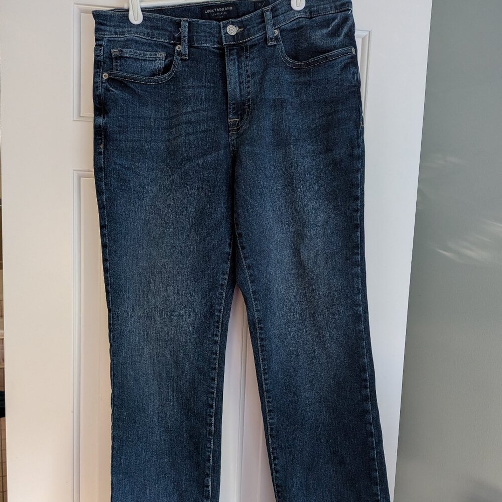 Lucky Brand Jeans Crop "Sweet" - Medium Denim Blue - Size 10 NWT